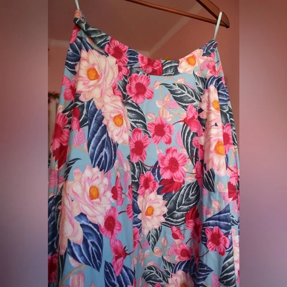 Hell Bunny floral tropical skirt XL - Picture 2 of 4